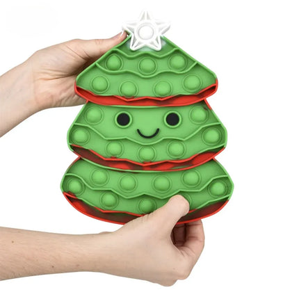 9" Christmas Tree Jumbo Bubble Popper