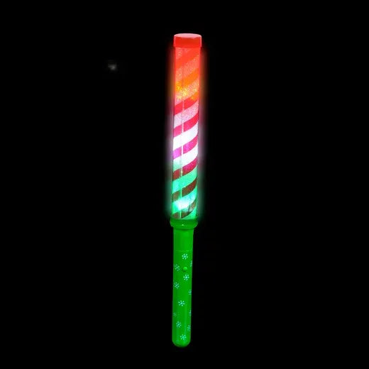 12" Light-Up Candy Cane Stripe Wand - Pack of 12