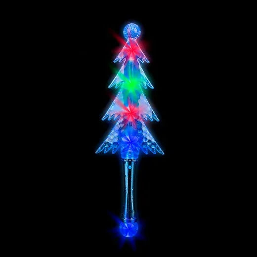 15" Light-Up Christmas Tree Wand - Pack of 12