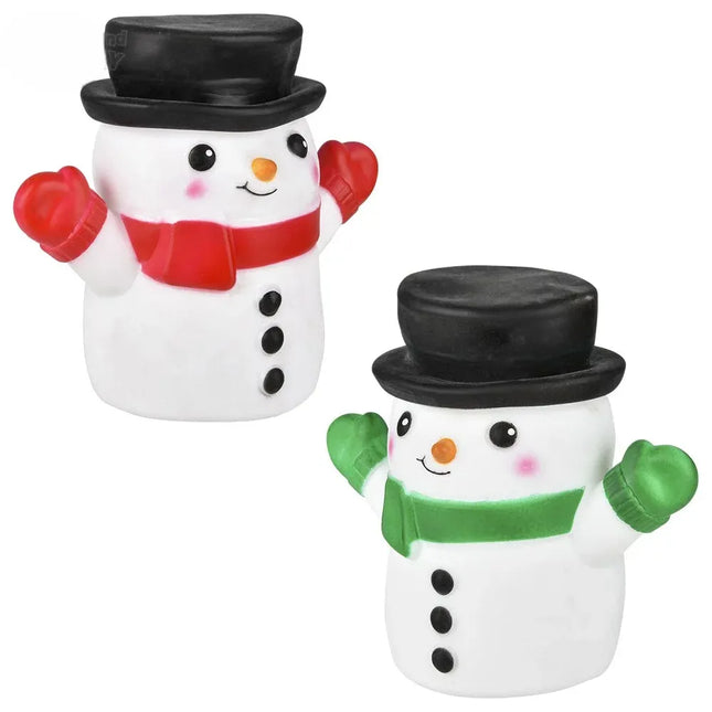 6" Snowman Stretchy Hand Puppet - Pack of 12