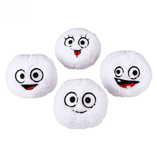 4" Plush Snowball - Pack of 12