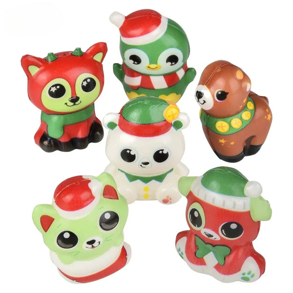 1.75 Christmas Animal Micro Squish Assortment