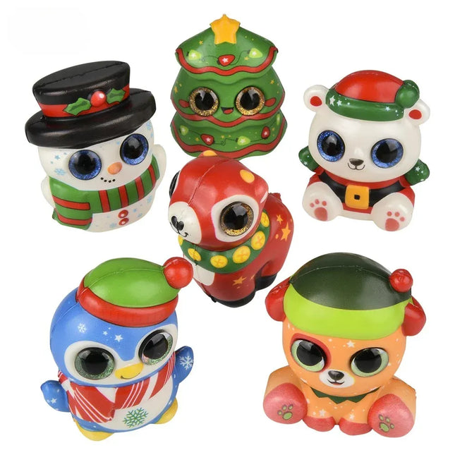 3.25" Christmas Sparkle Eye Squish - Pack of 12