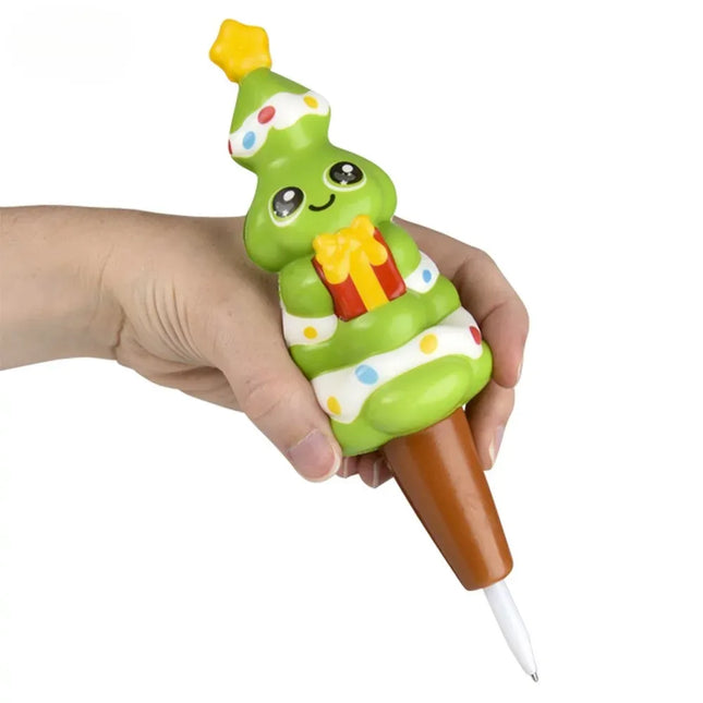 7" Christmas Squish Pen - Pack of 12