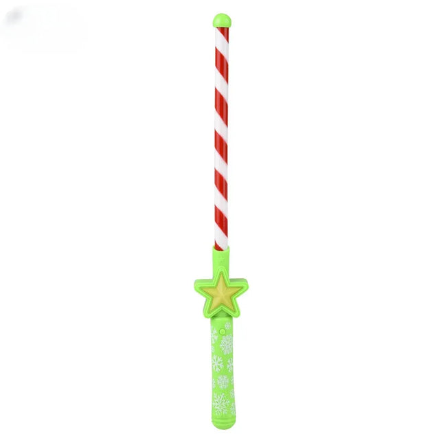 16" Light-Up Christmas Candy Cane Theme Wand
