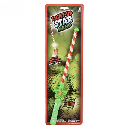 16" Light-Up Christmas Candy Cane Theme Wand