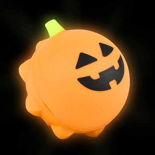 2.66" Light-Up Jack-O-Lantern Bubble Popper Ball