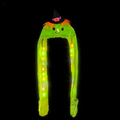 LED Light-Up Plush Witch Hat Scarf