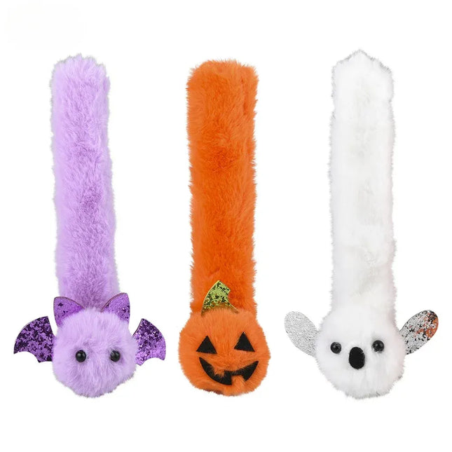 8" Halloween Plush Slap Bracelets - Pack of 12