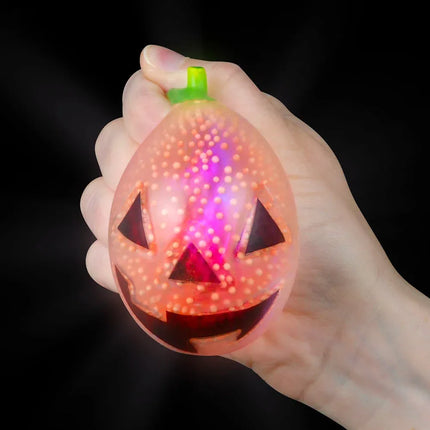 3" Light-Up Squish Bead Jack O Lantern And Ghost