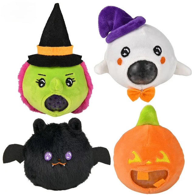 3" Halloween Squeezy Bead Plush - Pack of 12