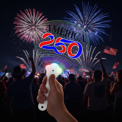 America 250 LED Hand Fan
