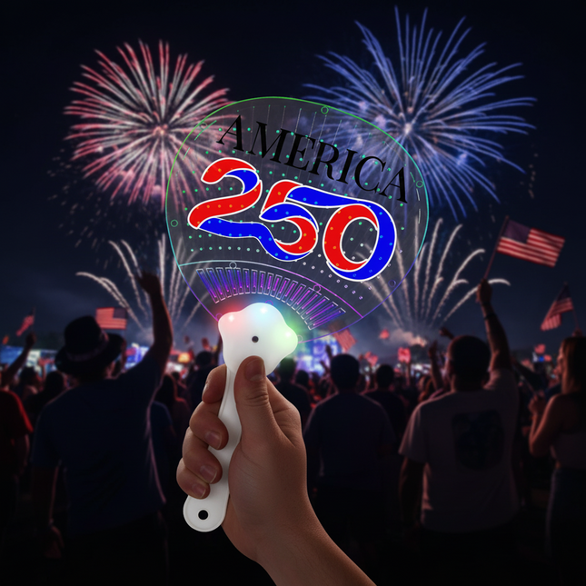 America 250 LED Hand Fan
