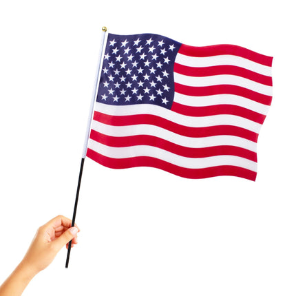 American 12"x18" Cloth Flags
