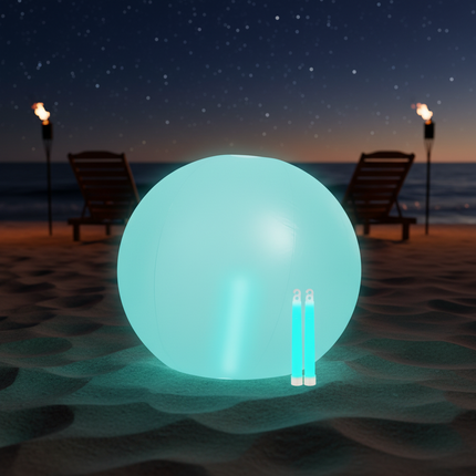 Glow in the Dark Aqua 24" Beach Ball
