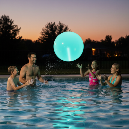 Glow in the Dark Aqua 24" Beach Ball
