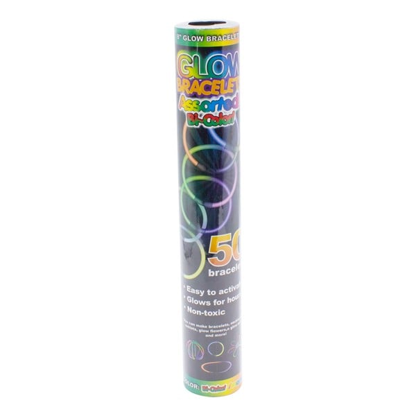 8 Inch Bi-Color Glow Swizzle Bracelets