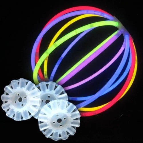 Assorted Colors Glow Bracelets & Craft Connector Kit