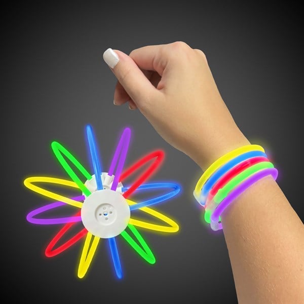 Assorted Glow 8 Inch Bracelets Retail Counter Display