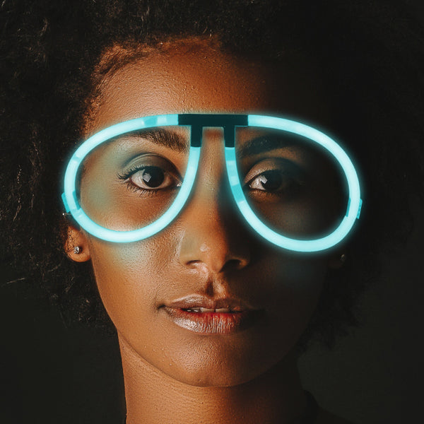 Aviator Style Aqua Glow Eyeglasses - Pack of 50 Eye Glasses