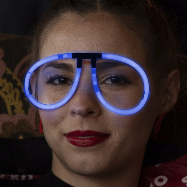 Aviator Style Blue Glow Eyeglasses - Pack of 50 Eye Glasses