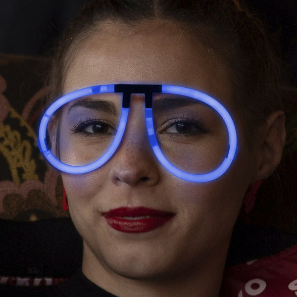 Aviator Style Blue Glow Eyeglasses - Pack of 50 Eye Glasses