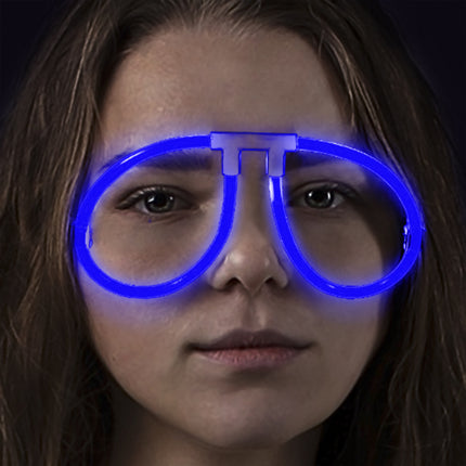 Aviator Style Blue Glow Eyeglasses - Pack of 50 Eye Glasses