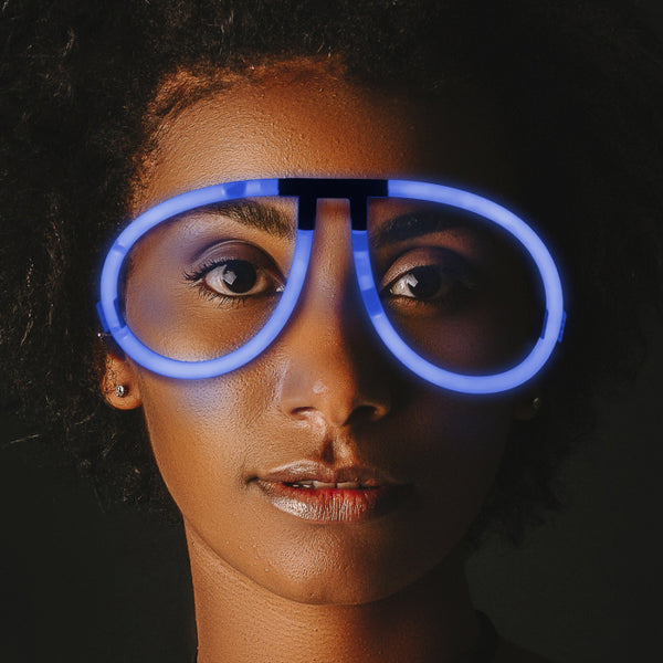 Aviator Style Blue Glow Eyeglasses - Pack of 50 Eye Glasses