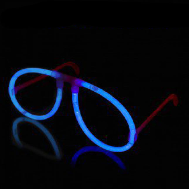 Aviator Style Blue Glow Eyeglasses