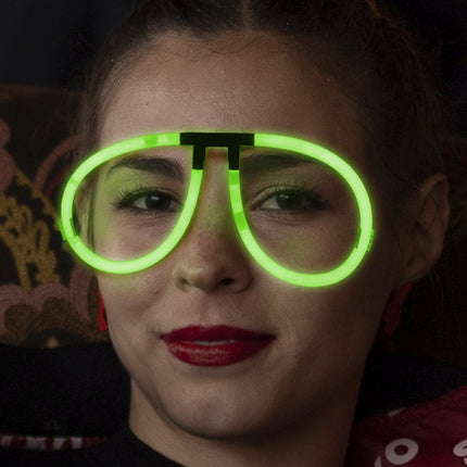 Aviator Style Green Glow Eyeglasses - Pack of 50 Eye Glasses