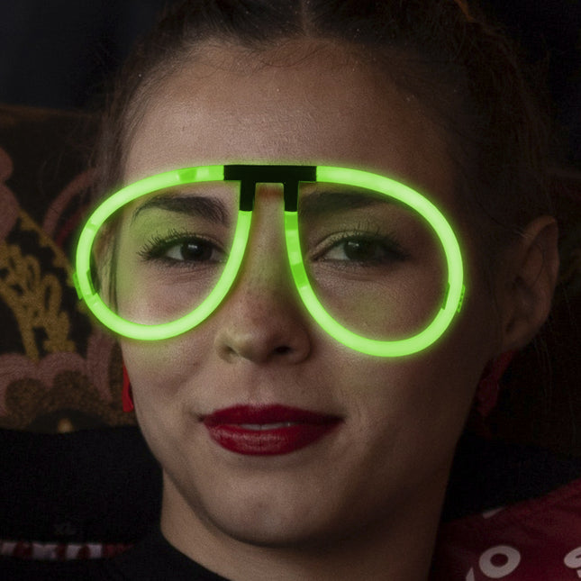 Aviator Style Green Glow Eyeglasses - Pack of 50 Eye Glasses