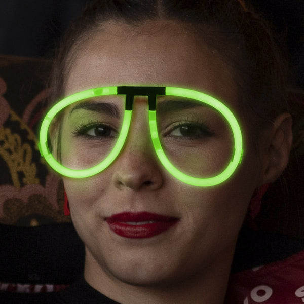 Aviator Style Green Glow Eyeglasses - Pack of 50 Eye Glasses