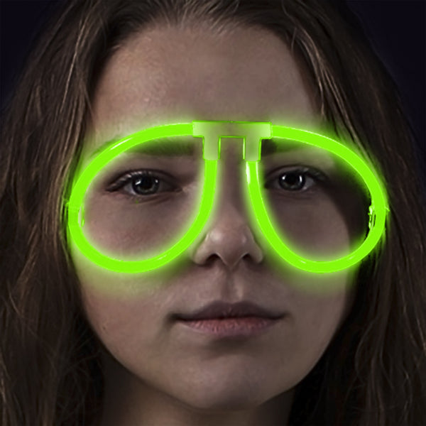 Aviator Style Green Glow Eyeglasses - Pack of 50 Eye Glasses