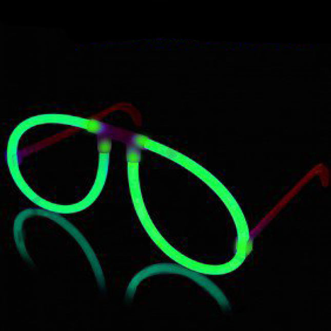 Aviator Style Green Glow Eyeglasses