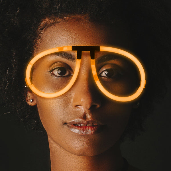 Aviator Style Orange Glow Eyeglasses - Pack of 50 Eye Glasses
