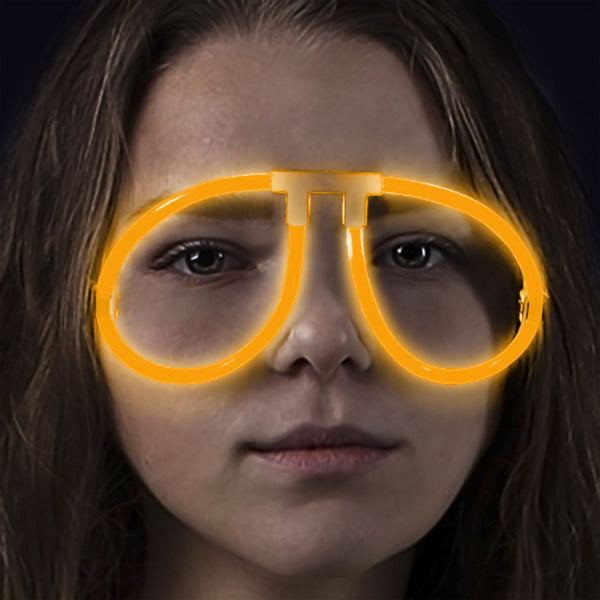 Aviator Style Orange Glow Eyeglasses - Pack of 50 Eye Glasses