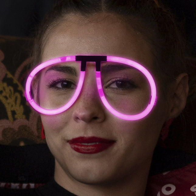 Aviator Style Pink Glow Eyeglasses - Pack of 50 Eye Glasses