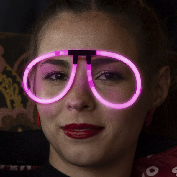 Aviator Style Pink Glow Eyeglasses - Pack of 50 Eye Glasses