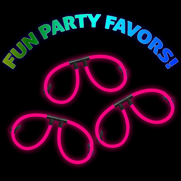 Aviator Style Pink Glow Eyeglasses - Pack of 50 Eye Glasses