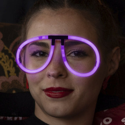 Aviator Style Purple Glow Eyeglasses - Pack of 50 Eye Glasses