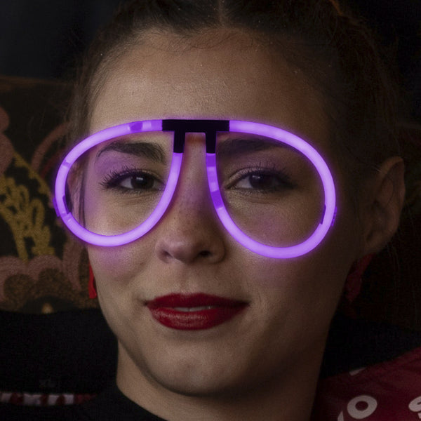 Aviator Style Purple Glow Eyeglasses - Pack of 50 Eye Glasses