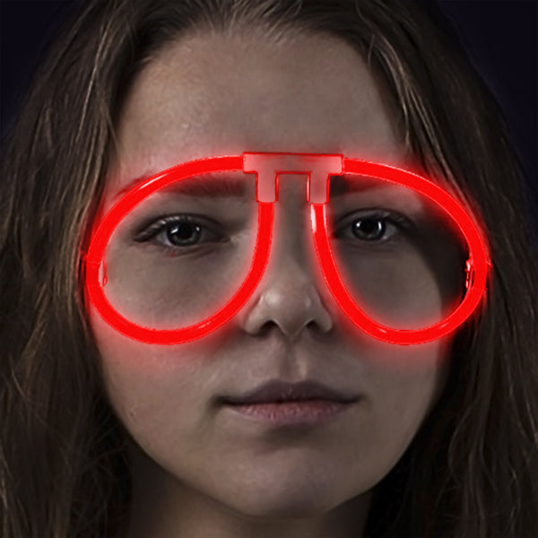 Aviator Style Red Glow Eyeglasses - Pack of 50 Eye Glasses