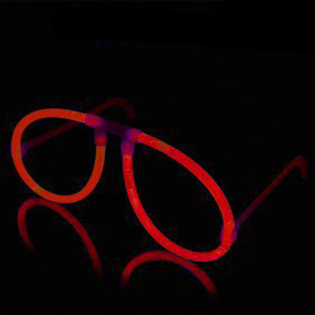 Aviator Style Red Glow Eyeglasses