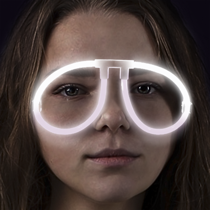 Aviator Style White Glow Eyeglasses - Pack of 50 Eye Glasses