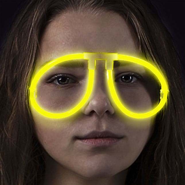 Aviator Style Yellow Glow Eyeglasses - Pack of 50 Eye Glasses