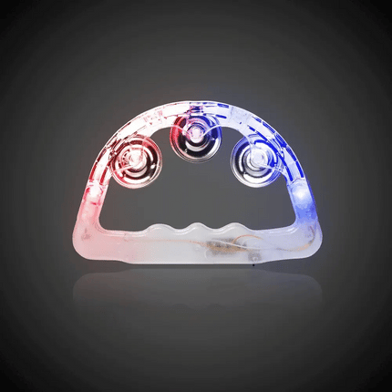 White LED Light Up Wedding Tambourine