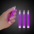 4 Inch Premium Purple Glow Sticks - Pack of 25
