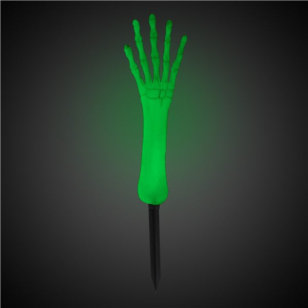 Skeleton Hand Nite-Glo Yard Stake