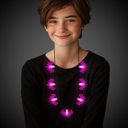 LED Light Up Bat Necklace