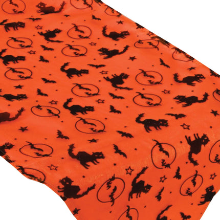 Bats & Cats Fabric Table Runner - 12" Wide x 72" Long